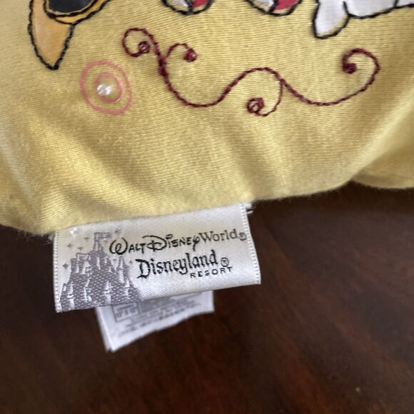 Walt Disney World Resort Oh Boy Mickey & Minnie Mouse Throw Pillow Yellow 11" - Picture 2 of 16